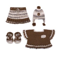 deva creation Brown Wool Jumper Dress-picture-39