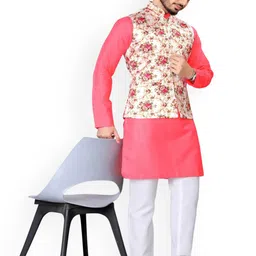 PulseIQ Men Regular Kurta with Pyjamas image 4
