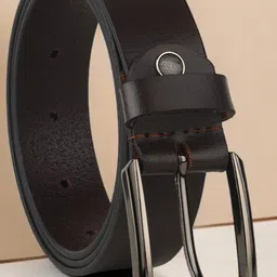 The Roadster Lifestyle Co Men Textured Leather Belt-picture-36