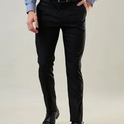 TIM PARIS Men Slim Fit Formal Trousers-image-3