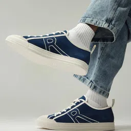 RARE RABBIT Sauron Men Blue Suede Sneakers-image-96
