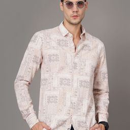 THE BEETEL HOUSE Men Standard Slim Fit Ethnic Motifs Printed Cotton Casual Shirt-picture-27