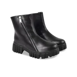 Stylestry Women Casual Block-Heeled Chunky Boots-image-91