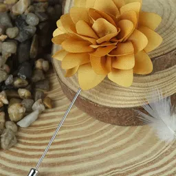 House of Pataudi Silver Plated Floral Brooch-picture-41