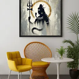 999Store Grey & Off White 1 Piece Canvas Other Wall Paintings-image-86