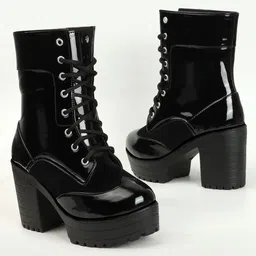 STRASSE PARIS Women High-Top Ankle Height Block Heeled Boots-image-50