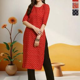 anouk rustic HERE&NOW Women Pack Of 3 Ethnic Motifs Printed Kurta-picture-41