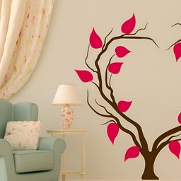 LANSTICK Red & Brown Printed Waterproof Wallpaper-21