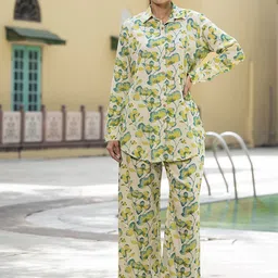 BAESD Printed Long Sleeves Shirt With Trouser-93