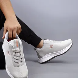 KRAASA Men Mesh Lace-Ups Running Shoes-21