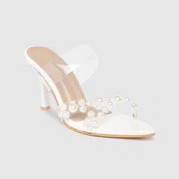 KLEXIO Women Embellished Stiletto Sandals-image-26