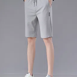 StyleCast Men Solid Grey Mid-Rise Casual Shorts-image-22