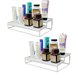 2-Tier Metal Standing Rack Vanity Organizer-90