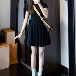 StyleCast Women Solid Fit and Flare Mini Dress-image-39