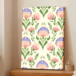 Art Street Beige & Pink Floral Petrykivka Canvas Wall Art-image-77