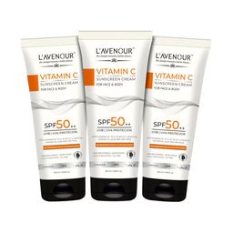 L'AVENOUR Set Of 3 Vitamin C Sunscreen Cream SPF50++ - 100 ml Each-17