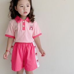 LULU & SKY Girls T-shirt with Shorts-image-89