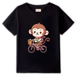 BLUSHES Kids Graphic Printed Round Neck Cotton T-shirt-34