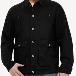 L'monte Men Solid Spread Collar Cotton Tailored Jacket-picture-50