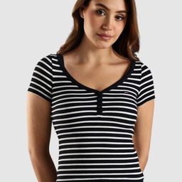 Tommy Hilfiger Striped Scoop Neck Slim-Fit T-shirt-picture-20