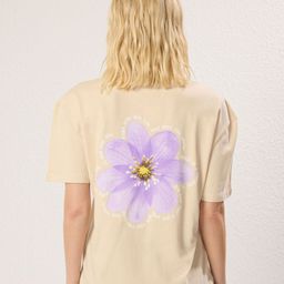 Trendyol Women Floral Printed Extended Sleeves T-shirt-image-57