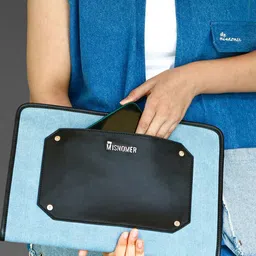 the Misnomer Unisex Leather Laptop Sleeve-39
