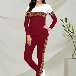 Moda Rapido Women Animal Printed Tracksuit-15