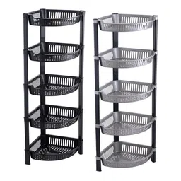 RUBOXA Black Set of 2 Regular Multi-Utility Organisers-2