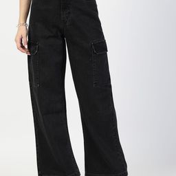 COSMIC TRIO Women Loose Fit Cargos Trousers-image-65