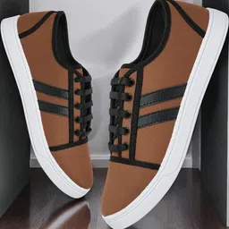 Free Kicks Men Tan Mesh Marking Running Sports Shoes-picture-29