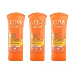 Lotus Herbals Set Of 3 Safe Sun SPF 50 Vitamin C Matte Gel Sunscreen - 50 g Each-7