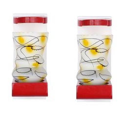 SOMIL Red Glass Cylinder Printed Wall Lamps-image-39