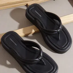 Chemistry Women Solid Open Toe Flats-53