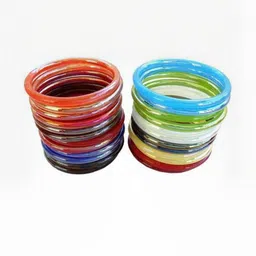 SAVORADE Set Of 24 Multi Glass Bangle-picture-10