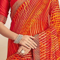 Anouk Rustic Zari Pure Chiffon Saree image 2