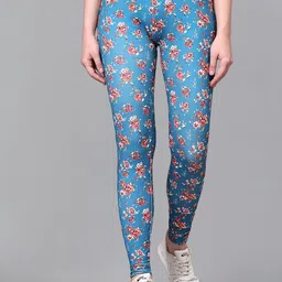 DTR FASHION Floral Printed Mid-Rise Ankle-Length Gym Tights-picture-16