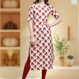 HERE&NOW Women Pack Of 2 Ethnic Motifs Printed Daily Straight Kurtas-picture-40