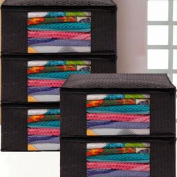 AMAK INC Black Fabric Multi-Utility Wardrobe Organisers-picture-39