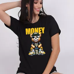 Moda Rapido Women Drop-Shoulder Sleeves T-shirt-picture-0