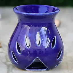INDIAN ROYALS Blue Ceramic Aroma Oil Diffuser-49