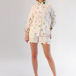 NOIB Women Floral High-Rise Shorts-image-1