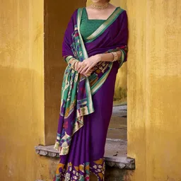 LOOKNBOOK ART Kalamkari Chanderi Saree-picture-19