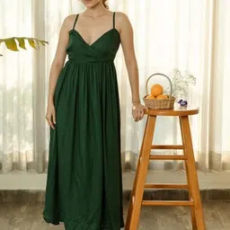 SUKITI Women Shoulder Straps Fit & Flare Dress-image-89