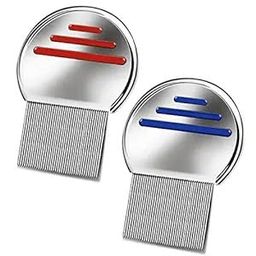 Geeta Enterprises Terminator Lice Comb| Stainless Steel Lice Comb for Women, Men & Kids| Nit Comb for Head Lice Treatment, Removes Nits| Scalp Louse And Eggs Remover(ONE LICE COMB, Random Color) image 1