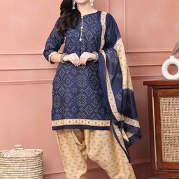 KALINI Women Floral Printed Regular Kurta with Salwar & With Dupatta-16