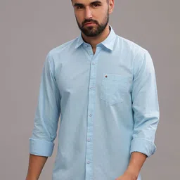 BS BLUE SQUAD Men Slim Fit Opaque Casual Shirt-picture-41