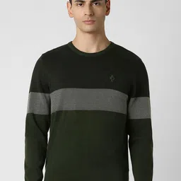 Van Heusen Sport Men Colourblocked Pullover-image-94