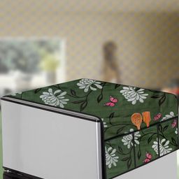 The Furnishing Tree Green Plastic Refrigerator Cover-image-96