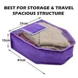 Kuber Industries Purple Set of 3 Regular Multi-Utility Organisers image 3