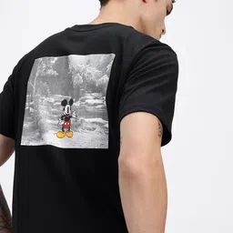 Disney by Glitchez Disney Vibes Mickey Mouse Print Regular T-shirt-image-18